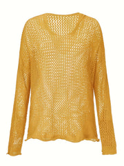 Casual Sweater Women's Plus Solid Hooded Jumper