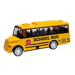 Metal School Bus Alloy Car Model Pull Back Toy Christmas Gift