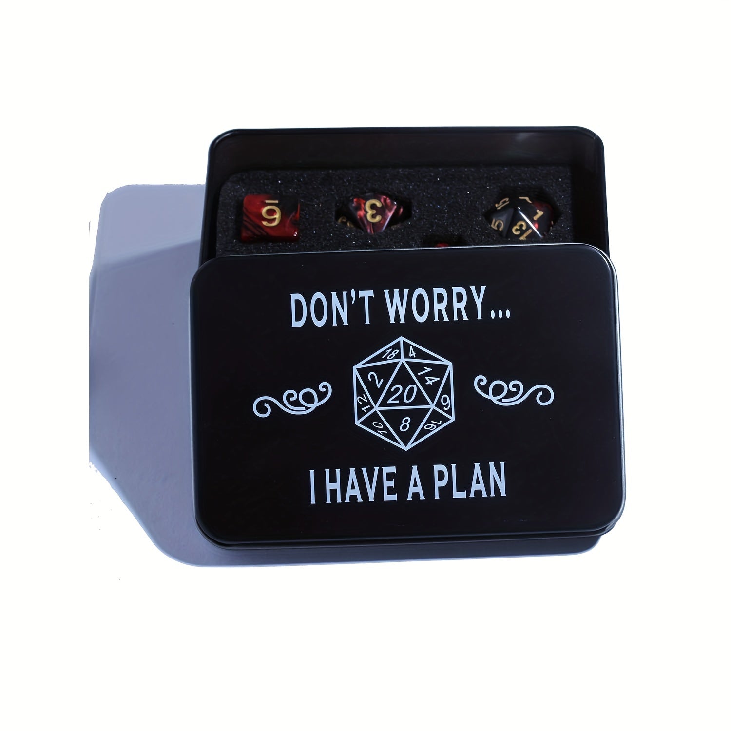 Metal Dice Box for Storing, Collecting, and Gifting