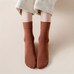 5 Pairs Thick Knit Socks for Women