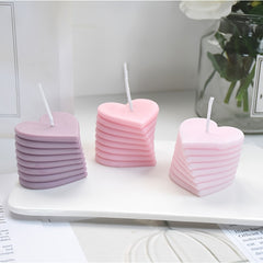 Heart Rotating Overlay Candle Silicone Mold