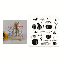 Halloween Metal Cutting Dies And Stamps Set