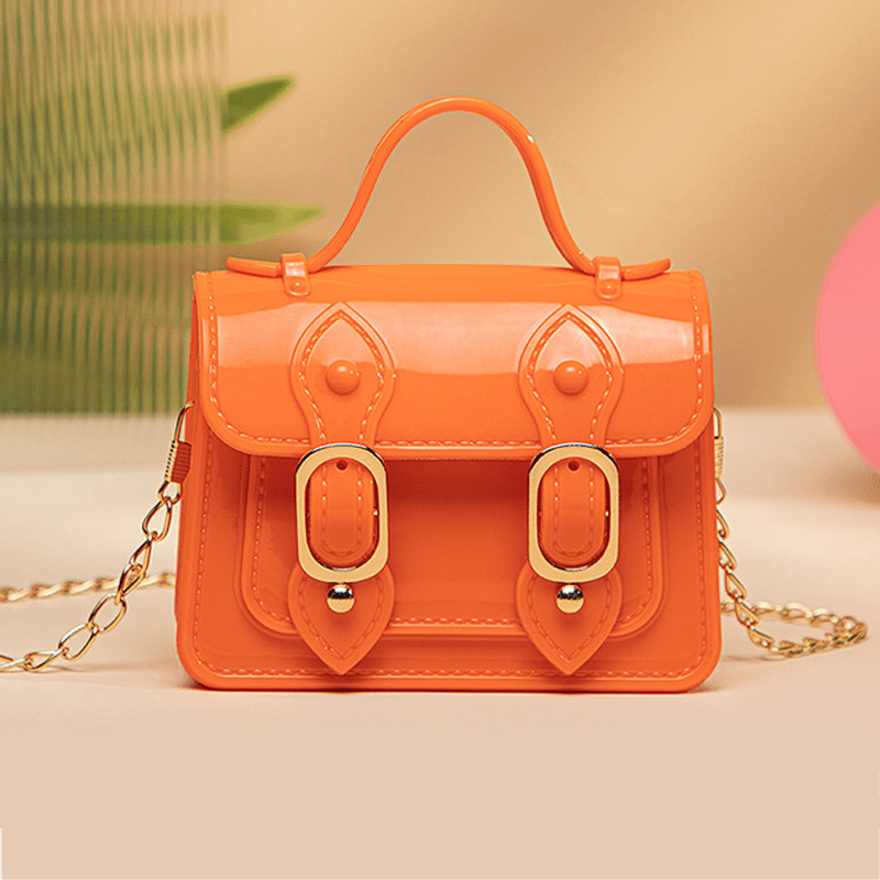 Girls Mini Crossbody Bag PVC Jelly Bag With Magnetic Snap