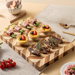 Wooden Chopping Board Butcher Block Cheese Charcuterie Board