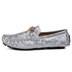 Women's Metal Decor Loafers Slip On Casual Shoes
