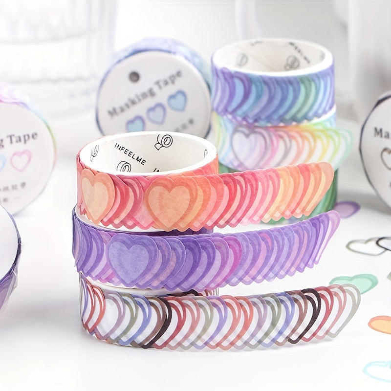 Heart Decoration Washi Masking Tape for Scrapbooking Stationary School Supplies