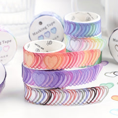 Heart Decoration Washi Masking Tape for Scrapbooking Stationary School Supplies