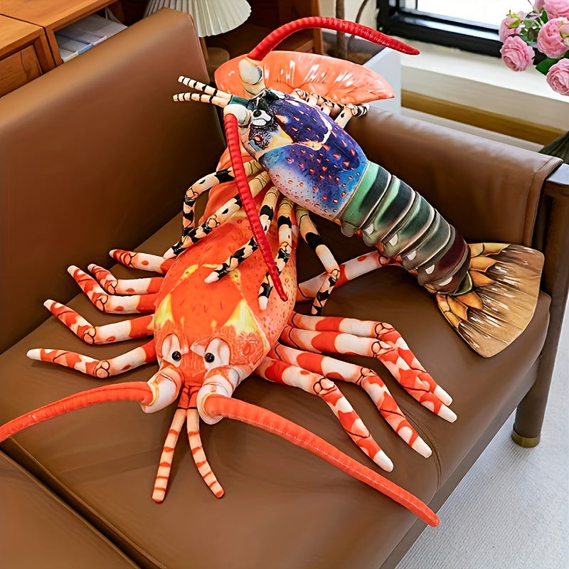 Vibrant 23.6in Realistic Australian Lobster Plush Toy