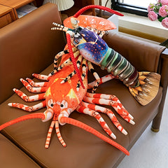 Vibrant 23.6in Realistic Australian Lobster Plush Toy