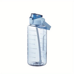 2L 70oz Graduated Water Bottle With Straw - Outdoor Fitness & Sports