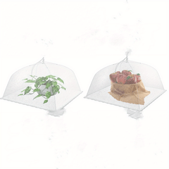 Mesh Food Covers for Picnics Parties Plants - Collapsible and Reusable