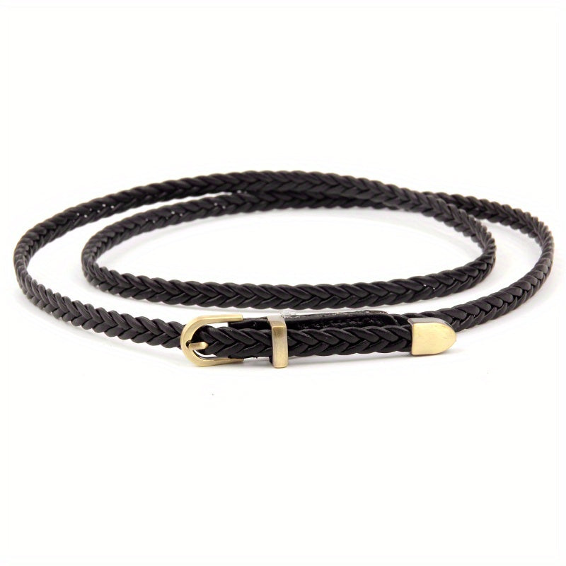 Vintage Braided Belt Casual Jeans Pants Dress Waist Belt