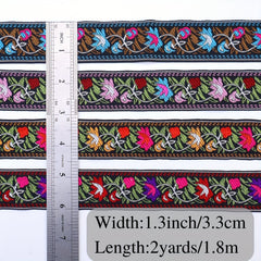 Vintage Jacquard Ribbon Trim Embroidered Sewing Lace Ribbon Fabric