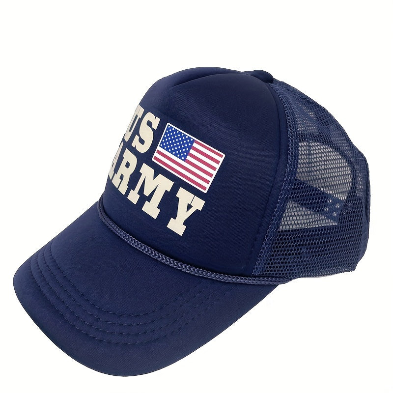 US Army Baseball Cap Unisex Mesh Trucker Hat Patriotic Cap