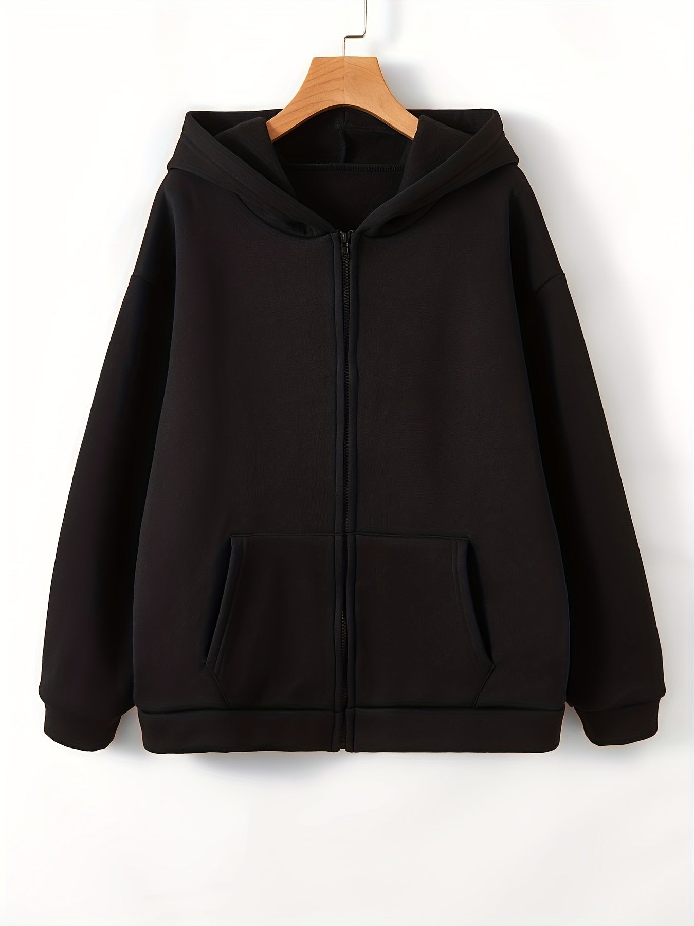 Casual Fleece Hooded Sweatshirt Women's Zip Up Hoodie