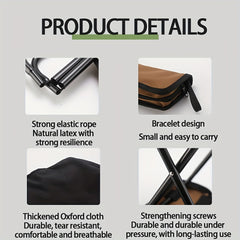 Portable Camping Folding Stool Aluminum Alloy Stool With Zipper Pouch