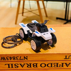 Cartoon Beach Motorcycle Keychain Car Key Chain Bag Pendant