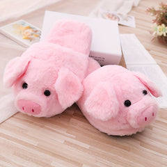 Women's Fluffy Novelty Slippers Plush Indoor Shoes Bedroom Mute Slippers