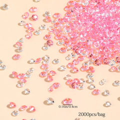 2000pcs 4mm Acrylic Diamond Rhinestone Table Decor For Kids