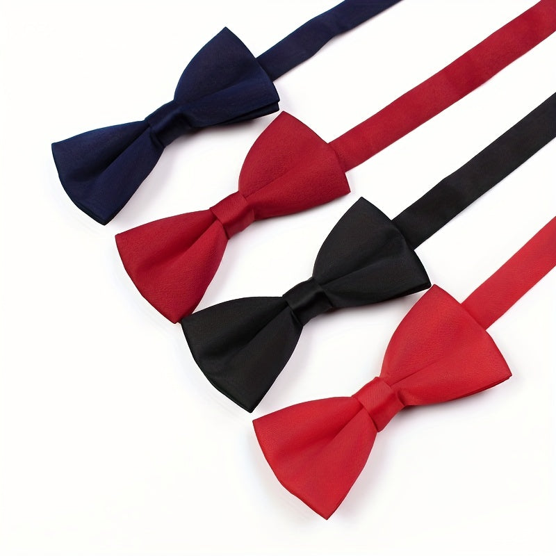 Men's Business Solid Bow Tie Wedding Banquet