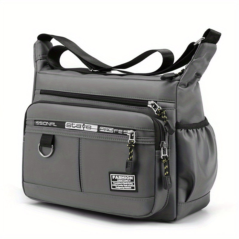 Men's Casual Nylon Crossbody Bag Large Capacity Sports Shoulder Bag