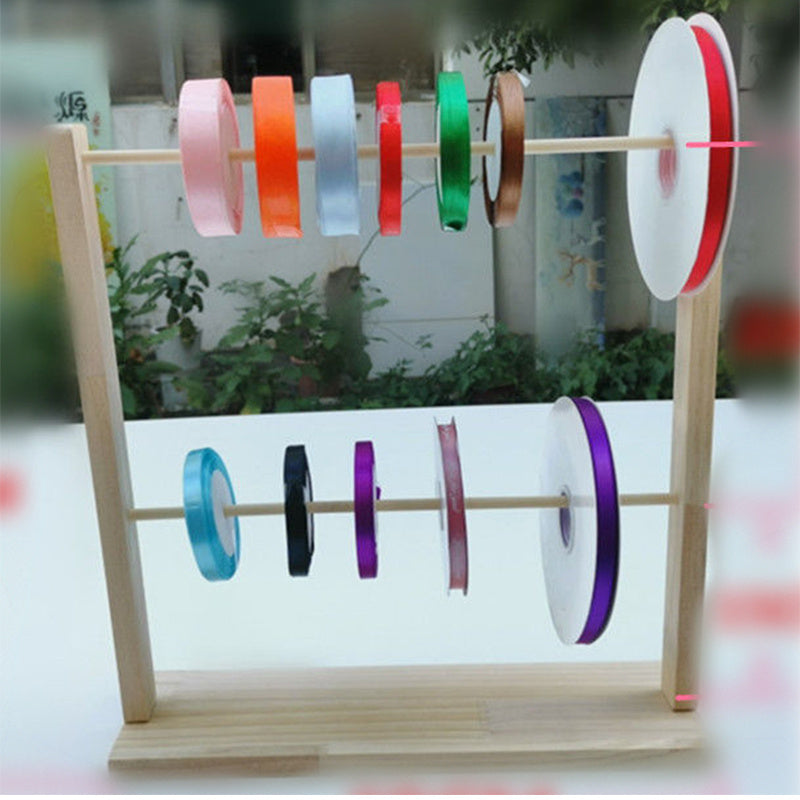 Thread Holder & Ribbon Organizer Storage Rack - Sewing & Gift Wrapping