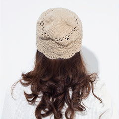 Classic Crochet Khaki Beanie Casual Elastic Knit Hat