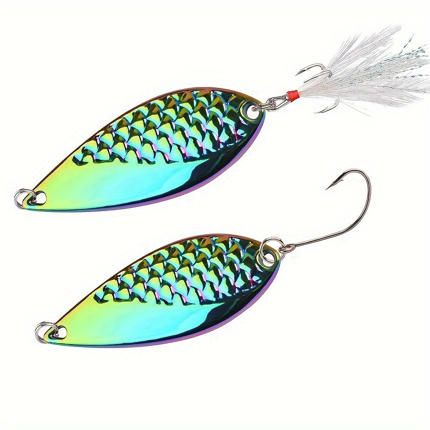 Metal Bionic Bait for Perch and Bass Fishing Spoon 2.5g-20g
