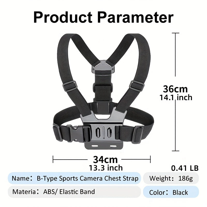 Mobile Phone Chest Strap Mount for POV Vlogging - GoPro Compatible