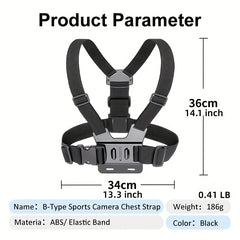 Mobile Phone Chest Strap Mount for POV Vlogging - GoPro Compatible