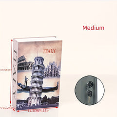 Book Money Box with Key Lock