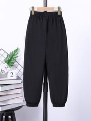Teen Casual Letter Graphic Print Pants