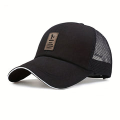 Men's Mesh Baseball Cap Sun Protection Outdoor Fishing Peaked Trucker Hat