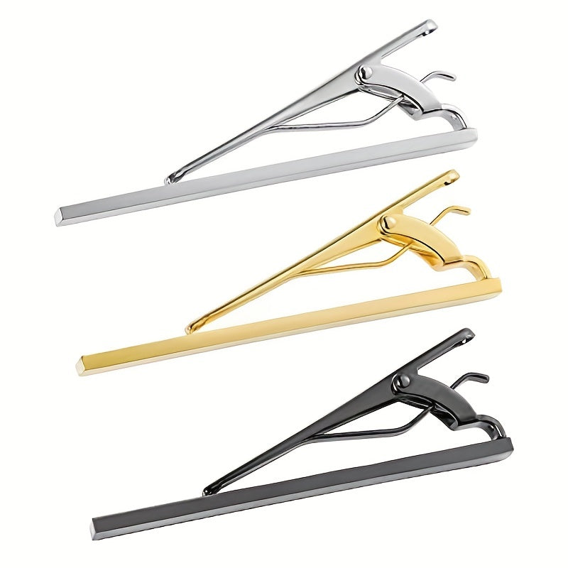 1pc Tie Clip Silver Golden Men's Accessories Tie Clip