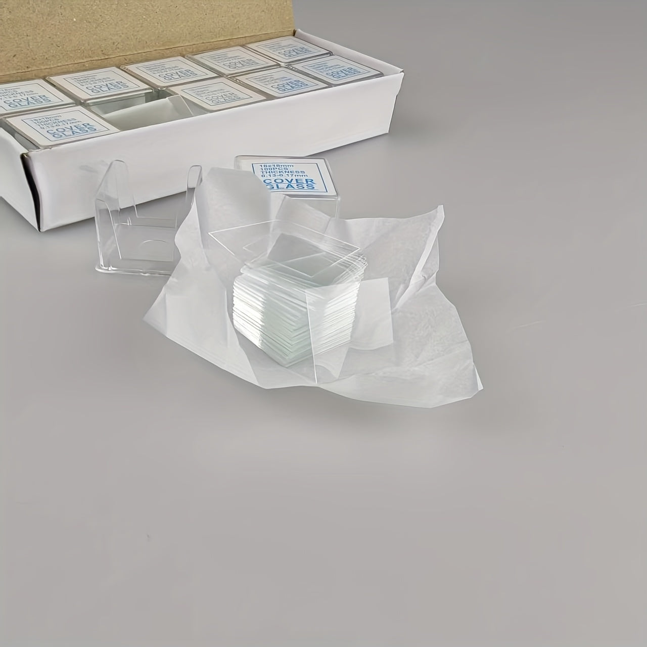 1000pcs Pre-Cleaned Microscope Cover Glass Slides 10x 100pcs 18x18mm