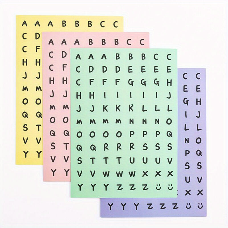 Cartoon & English Letter Stickers for Labeling