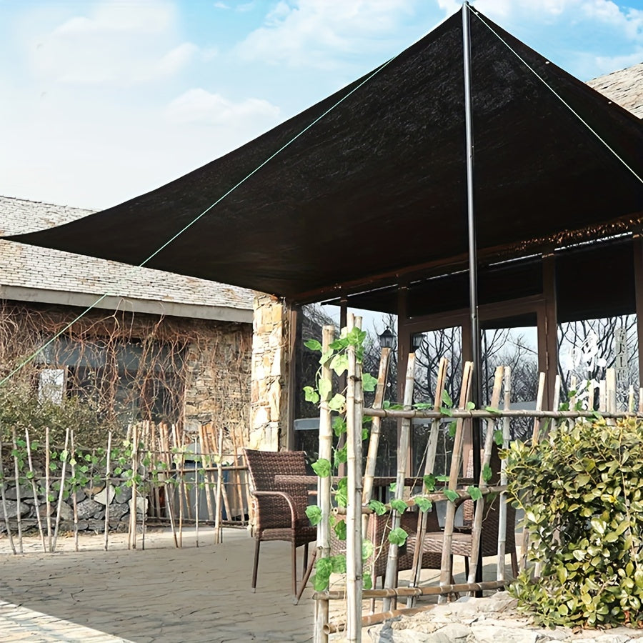 Canvas & Plastic Sunshade Net Construction Roof Balcony Sunscreen