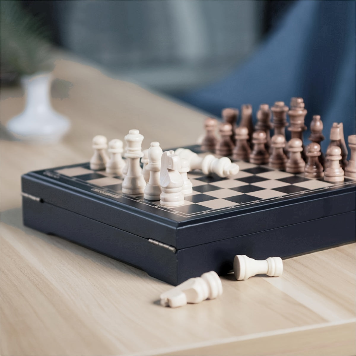 Chess Game Set with Storage Drawer for Beginners
