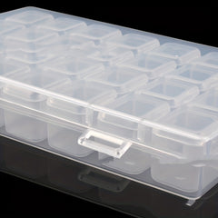28 Grid Unloading Nail Box Beaded Storage Box High Transparent PP Empty Box
