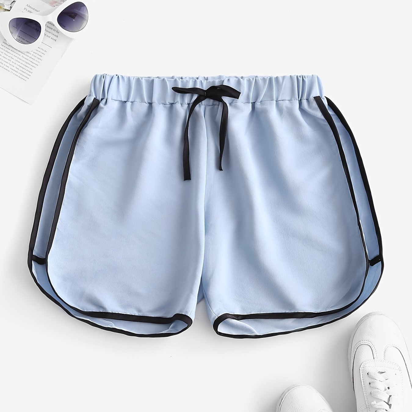 Summer High Waist Lace Up Shorts