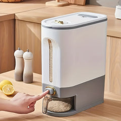 Large Capacity Clear Rice Bucket Airtight Storage Container