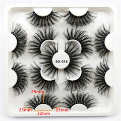 7 Pairs Dramatic 3D Mink False Eyelashes for Makeup Look