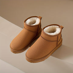 Women's Winter Short Boots Faux Fur Lined Snow Shoes
