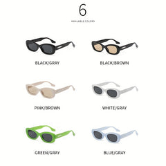 Men's Oval Frame Sunglasses Hip hop Style