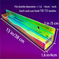 Iridescent Nail Polish Wall Organizer Display Rack