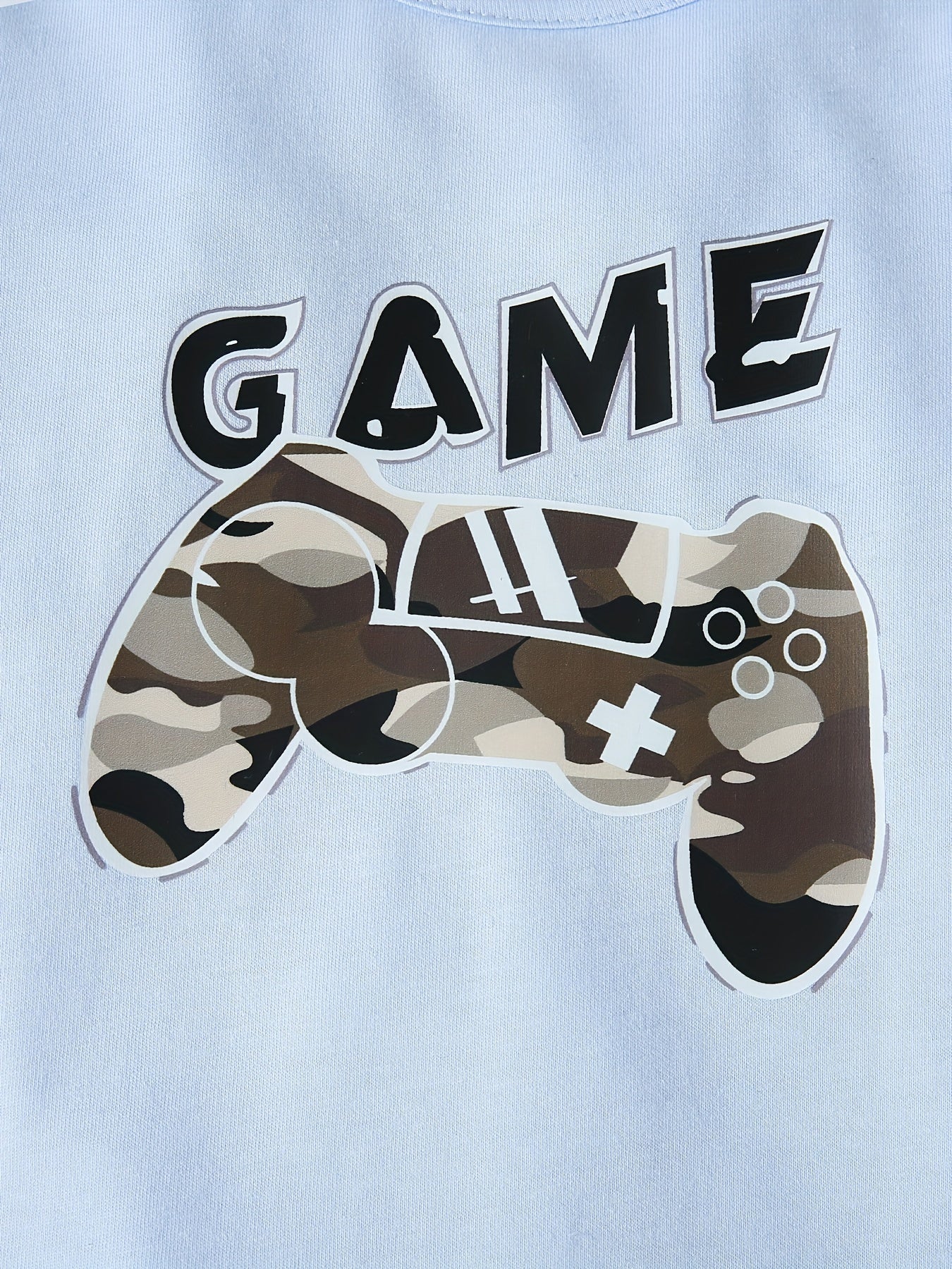 Boys Game On Gamepad Graphic Casual Outfit Set