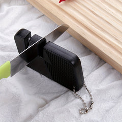 Portable Tungsten Steel Kitchen Sharpener Card