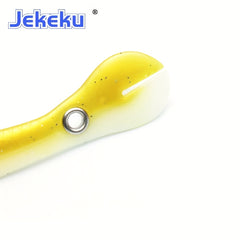 JEKEKU 2pcs Soft Loach Fishing Lures 100mm 3.94inch 6.1g Soft Wobbler