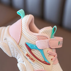 Girl's Mesh Breathable Sneakers Non Slip Soft Sole Shoes