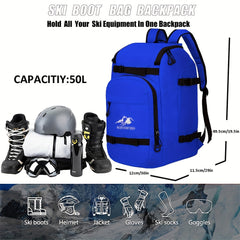Ski Boot Bag Ski Snowboard Travel Backpack for Gear & Accessories